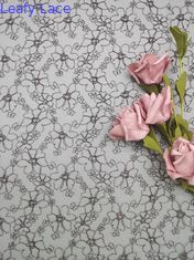125cm刺繍されたレースの得る生地の完全なナイロン網OEKO TEXの標準100
