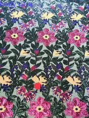 Geoのスパンコールは花嫁の生地125CM OEKO TEXの標準100を刺繍した