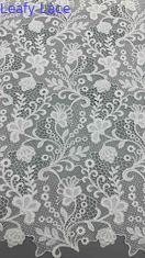 フル 幅 化学 刺身 織物 白い 花柄 糸付き 織物 ファッション 女性 服