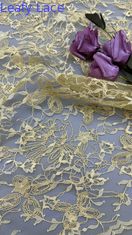 黄色 耐久 優雅 な 刺身 贅沢 な 花 刺身 織物 蕾丝 織物 結婚 誕生日