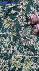 カスタマイズされた刺身 蕾の織物 エレガント 3D フローラル 刺身 贅沢 100% コットン