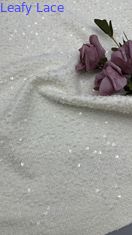 葉っぱのセキン 刺さった蕾の布 結婚式 婚礼 贅沢 優雅 な布