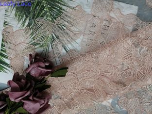 テーブルクロス ピンクのビーズの刺繍の生地80ヤードの