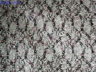 網の緑の点は寝具の記事のためのテュルのレースの生地を刺繍した