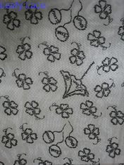 ドイツ体の花の刺繍されたレースの生地