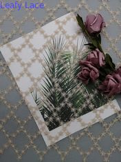 テュルの刺繍の金属レースの生地のイブニング・ドレスの生地