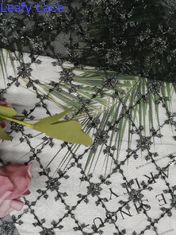 ODMテュルの網のスパンコールは寝具の記事のための生地を刺繍した