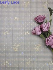 生地を印刷する刺繍のレースはレースの生地のPrintredテュルのレースを印刷した