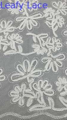 Elegant And Durable 120-130CM Embroidered Lace Fabric For Wedding And Birthday Occasions