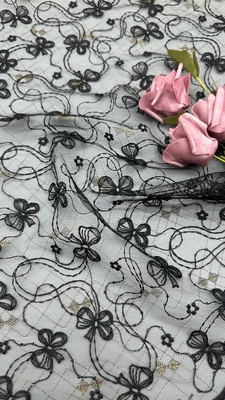 For Ladies Luxary Flower Sequin Embroidery Fabric Lace Fabric For Wedding And Birthday Occasions