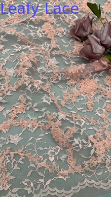 Embroidery Durable and Elegant Luxary Lace Flower Customized color Embroidery Fabric Lace Fabric Wedding Birthday Occasions Hight Quality Lace Fabric