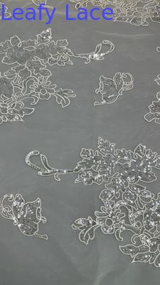 Sequin Embroidered Fabric Lace Fabric New Collections for Garments Gowns and Fashion Design