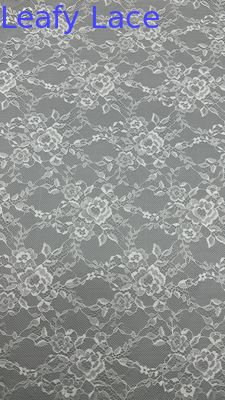 White Lace New Design Tulle Mesh Fabric Floral Breathe for Cauasl Gowns