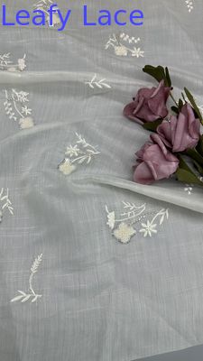 Tulle Mesh Embroidered Lace Fabric Customized Luxary Customized Factory To Wedding Dresses Gowns