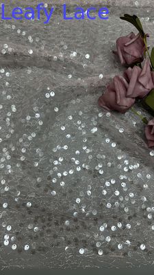 Sequin Lace Fabric High Luxary Lace Fabric for Bridal Wedding Party Gown