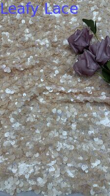 Sequin Embroidered Fabric Shinne Colorful Design Customized Party And Wedding for Ladies