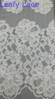 French Chantilly Lace Flower Mesh Lace Trim Customized Factory For Dress For Wedding Dresses