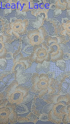 Floral Embroidered Lace Fabric for Wedding Dresses Premium Embroidered Lace Fabric for Fashion Garments