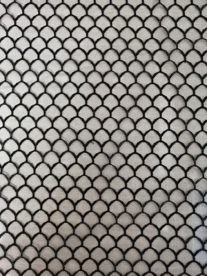 Black Polyester Tulle Mesh Fabric