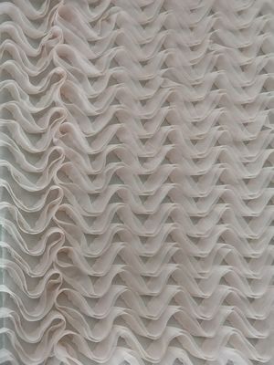 Pink Soft Lace Applique Embroidery Fabric For Evening Dress