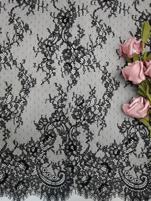 100% Nylon Flower Lace Fabric