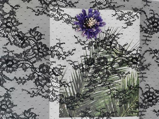 100% Nylon Flower Lace Fabric