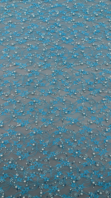 Luxary Beaded Embroidery Lace Fabric Durable and Elegant Lace Embroidery Fabric  Wedding Birthday Occasions Hight Quality Beaded Embroidery Lace