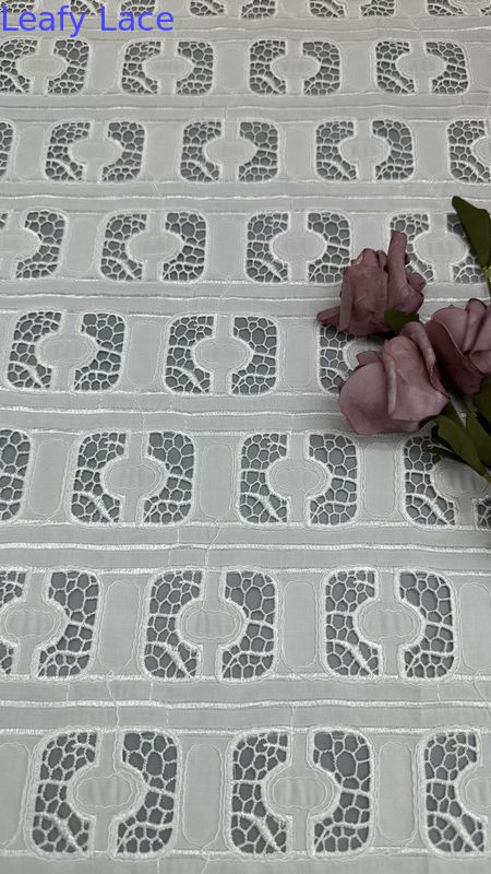 French Vintage Lace Fabric Leafy Luxury Mesh Tulle for DIY Dressmaking