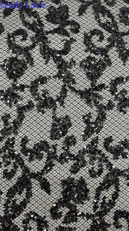 Sequin Embroidered Fabric Luxary High Quality Special Design For Dress For Wedding Dresses