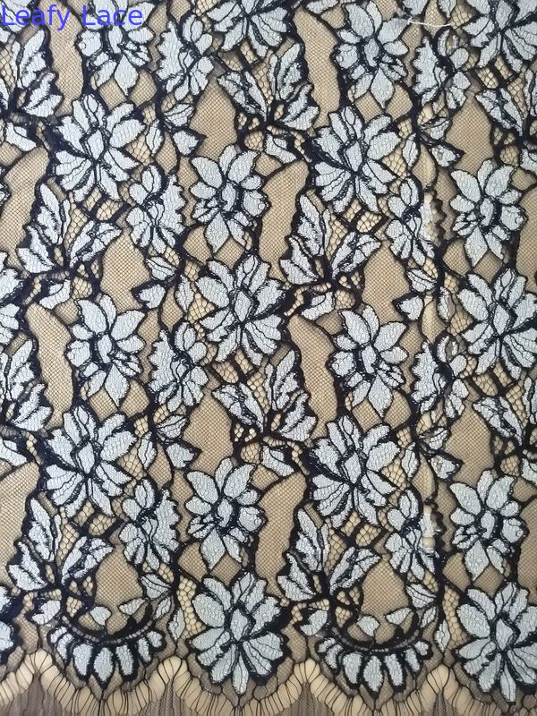 Tone - Tone Color Corded 3d Flower Applique Fabric