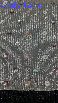 葉っぱ 豪華 シーキン 刺?? 蕾の織物 3D 花柄 エレガント 結婚式刺?? 織物
