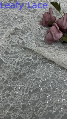 100% ポリエステル 刺身 ルーシアート シーキン 蕾丝 葉っぱ 豪華 夕方 布