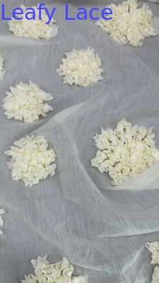 葉のツール網織物 刺身の蕾の織物 花の呼吸網 衣装用葉の網織物