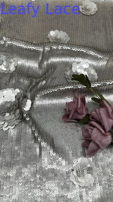 豪華なセックイン刺身布 輝く蕾 100%ポリエステル 夕方用布