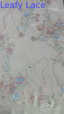 東洋文化 葉のセキン 花の蕾の織物 ドレス作りの衣装 夕食の衣装 輝く織物