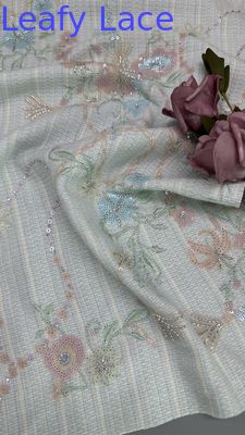 輝く葉のセキーンズ ステンレス 服装のための織物 東洋文化 夕食の衣装 輝く織物