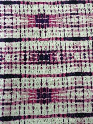 100%の生地を印刷する純粋な綿アイレット刺繍デジタル