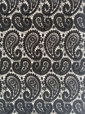 化学かぎ針編みの女性のための水溶性の刺繍の生地は衣服に服を着せる