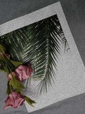 党黒の点のきらめきのテュルの網は印刷された生地を失敗させる
