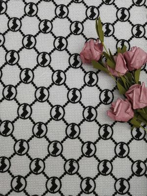 化学水溶性の刺繍の寝具のかぎ針編みのレースの生地