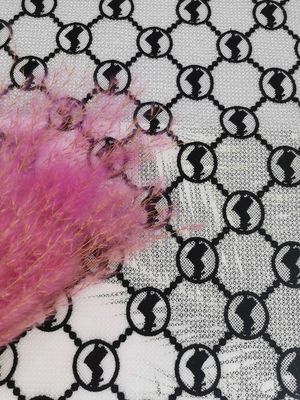 化学水溶性の刺繍の寝具のかぎ針編みのレースの生地