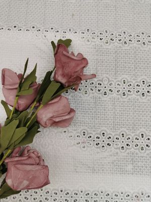 刺繍される線形Broderieは生地の100%の綿のねまきの生地に小穴をあける