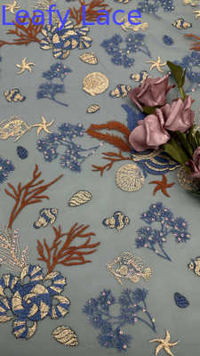 刺繍用シーカラフルスパンコール生地、ラグジュアリーファクトリーからランウェイへ – プレミアムレースレス