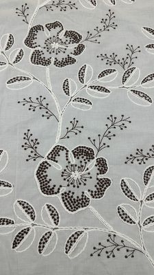 3Dフローラルファブリックハイラグジュアリーホワイトクロスレースファブリックブライダル美しいウェディングパーティーガウン用