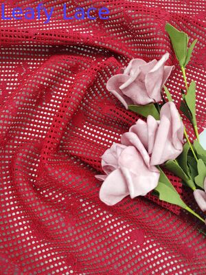 デザイナーガウン用高級刺繍レース生地、ファッションブランド向け高級刺繍レース生地